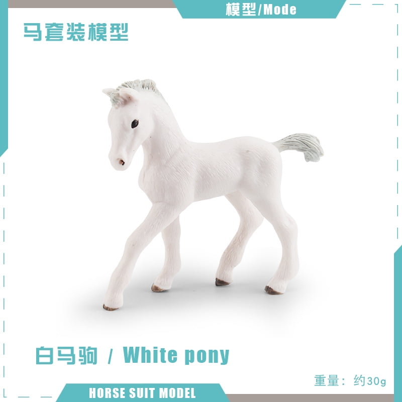 Small Horse Figurine Simulation Horse Decoration Home Plastic Horse