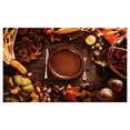 thumbnail image 4 of Harvest Ceramic Toothbrush Holder, Dinner at Thanksgiving Fall Color Theme Plate and Cutlery Various Seasonal Food, Decorative Versatile Countertop for Bathroom, 4.5" X 2.7", Brown Orange, 4 of 4