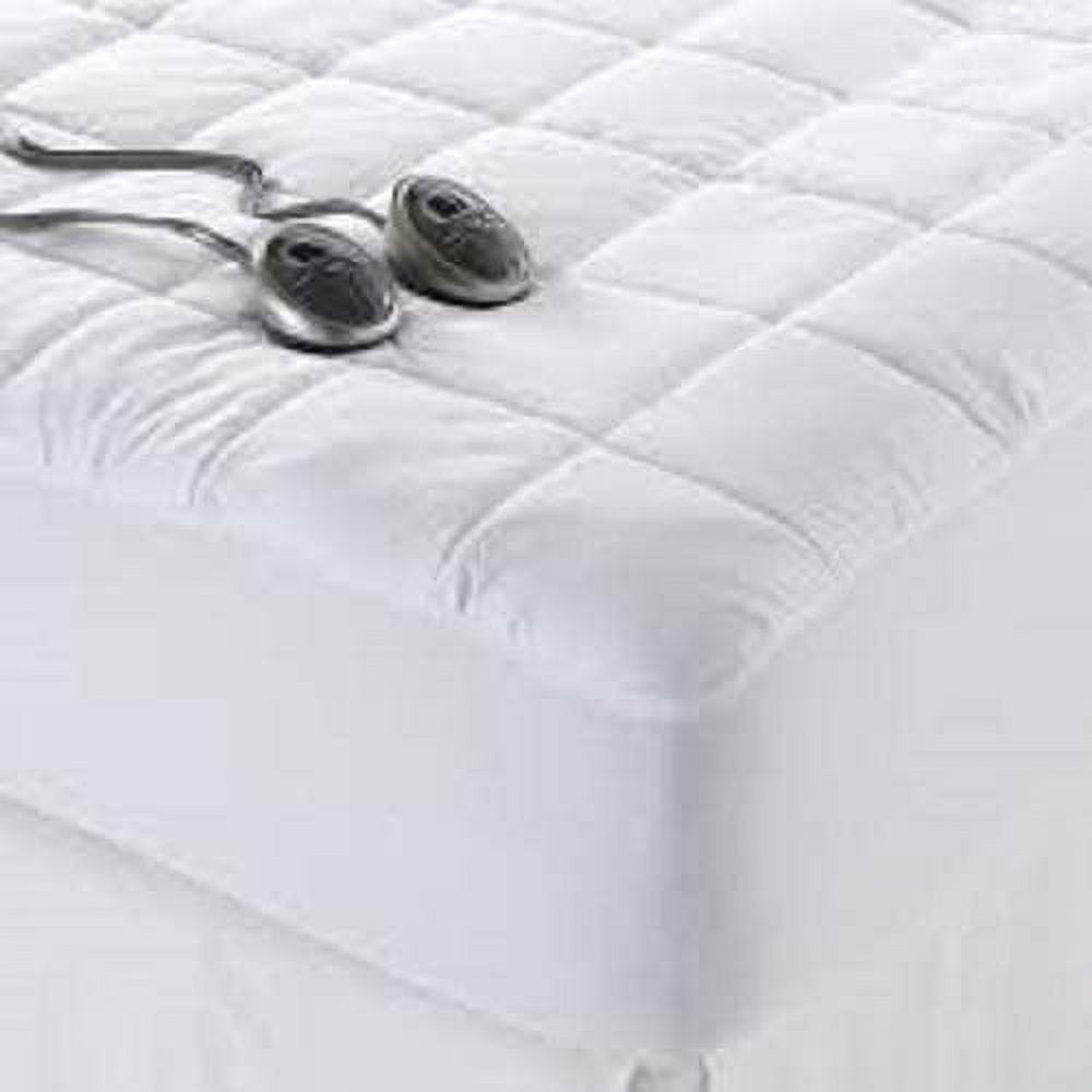 Sunbeam All Season King Premium Heated Mattress Pad With 2 Heating Digital Controllers White 1 Count Pack Of 1