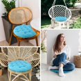 thumbnail image 4 of Outdoor Seat Cushion, Round Rattan Cushion, Hanging Basket Chair Cushion for Swing Chair Hammock Wicker Chair Rocking Chair, Blue, 4 of 7