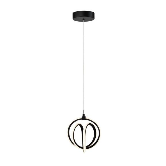 AC6730BK Artcraft Lighting Rose - 18W LED Pendant-8 Inches Tall and 6 Inches Wide