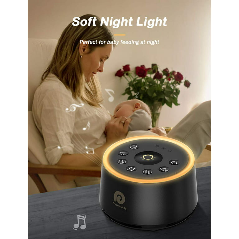 White Noise Machine - Dreamegg Sound Machine for Baby Kid Adult, Noise  Machine for Sleeping with 24 Calming Sound, Ambient Nightlight, Continuous  or Timer, Loud Sleep Machine for Home Nursery 