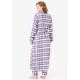 thumbnail image 2 of Dreams & Co. Plus Size Long Flannel Robe, 2 of 6
