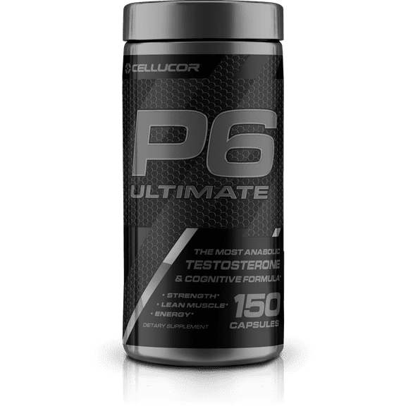 Cellucor P6 Ultimate Enhanced Male Support, for Muscle Growth & Strength, 150 Capsules