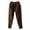 Brown, variant on AILIYIL Womens Elastic Waist Straight Leg Corduroy Pants With Pockets (Beige,M)