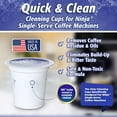 thumbnail image 4 of General 12-Pack Cleaning Pods Compatible with Ninja Single-Serve Coffee Machines - DualBrew, DualBrew Pro, and PB051 Compatible - Removes Stains, Non-Toxic and Eco-Friendly, 4 of 7