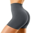thumbnail image 4 of vigerkar Swim Bottoms for Womens,Swimsuit Boy Shorts Tankini Bottoms Swim Biker Shorts High Waisted Shorts Tankini Swimming Shorts Dark Gray, XS, 4 of 5