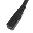 thumbnail image 4 of YSNOOWE Black Electrical Extension Cable with 3prong Plug for Light Use Low Profile Flat Design US Standard, 4 of 8