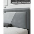thumbnail image 4 of Coromose Upholstered Bed Frame with Headboard, Wood Slats Support Platform Bed, 4 of 7