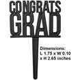 thumbnail image 4 of Oasis Supply, Congrats Grad, Graduation Cap/Hat Toy Cake Decoration Food Topper & Centerpiece - White, 4 of 5