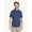DARK DENIM, variant on Cotton Linen Short Sleeve Woven Shirt, Sizes S-2Xl.