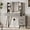 2.LED Strip-Gray, variant on FANRAL Makeup Vanity with Lights and Mirror,Vanity Desk with 5 Drawers & Charging Station,Fluted Glass Top Vanity Table with RGB Storage Cabinet,Natural Oak Vanity