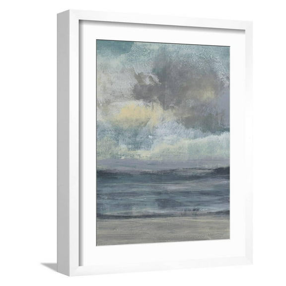 Art.com Beach Rise I Art Print by Jennifer Goldberger, White Frame Wall Art, 17" x 21"