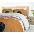 thumbnail image 5 of Ambesonne Bowling Party Duvet Cover Set, Alley Skittles, 2-Calking, Pale Brown Black White, 5 of 6