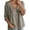 Khaki, variant on Tanghaowl Womens Tops Casual, Women Casual Blouse with Lace Collar Relaxed Fit Three Quarter Sleeve Top for Everyday Wear in Spring/Summer Blue S