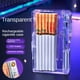 thumbnail image 4 of Transparent Automatic Cigarette Box Lighter Charging Two In One, Plastic Fine Counts Cigarette Boxes (20pcs Capacities), 4 of 5