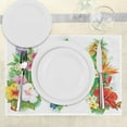 thumbnail image 3 of Ambesonne Floral Place Mats Set of 4, Tropic Christmas, Standard Size, Multicolor, 3 of 6