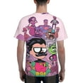 thumbnail image 5 of Teen Titans Go Mens 3d Print Casual Short Sleeve T Shirts Tee Tops, 5 of 7