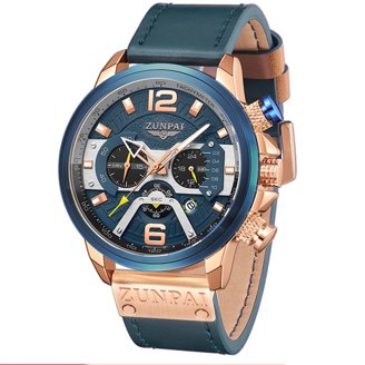 Caravelle Men's 44B106 Gold Leather Japanese Quartz Fashion Watch