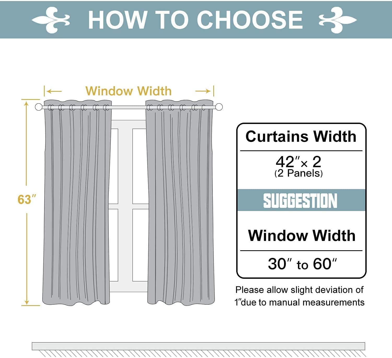 ChrisDowa Grommet Blackout Curtains for Bedroom and Living Room 