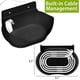 thumbnail image 4 of Soporte de pared para estante para Google Nest Audio, soporte para todos los soportes, soporte para tabletas, solución que ahorra espacio para hogares inteligentes, color negro, 4 of 5