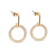 thumbnail image 1 of Aretes Ametrinaa Coqueta Broquel Aro Zirconias Chapa Oro 18k, 1 of 5