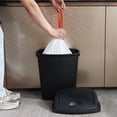 thumbnail image 2 of Fabnati 25 L Black Swing Top Garbage Bins, Plastic Rectangular Trash Cans, 4 Pack, 2 of 7