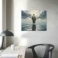 thumbnail image 3 of GOSMITH  Jesus 1 Canvas Art - Home Decor Wall Art Print Poster Painting Large 40x30 / 0.75", 3 of 4