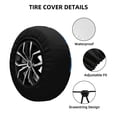 thumbnail image 4 of Balery Blue Viper Snaketire Cover Waterproof Dust-Proof, Universal Spare Wheel Tire Cover For Trailer, Rv, Suv Truck And Vehicle Camper Accessories-14 Inch, 4 of 9