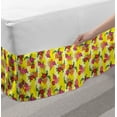 thumbnail image 2 of Hibiscus Bed Skirt, Exotic Blooms in Vibrant Tones Hawaiian Flowers Aloha Tropical Plants Botanical, Elastic Bedskirt Dust Ruffle Wrap Around for Bedding Decor, 4 Sizes, Multicolour, by Ambesonne, 2 of 2