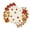 D, variant on Sm:)e Orange Pumpkin Maple Leaf Fall Placemats Set of 4 12x18 Inch, Indoor Outdoor Table Mats Decorations for Home Party
