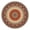 Mandala040, variant on 44in Round Tablecloth with Elastic Edge, Waterproof Fitted Table Cover for 36-44" Tables, Floral Theme Polyester Reusable Table Cloths Wipe Clean for Picnic, Dining, Outdoor Use and Party Decor
