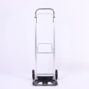 Small Heavy-Duty Moving Dolly for Furniture with Foldable Design & Adjustable Handle 9020-Style, Compact Storage | Metal Frame & Rubber Wheels Black