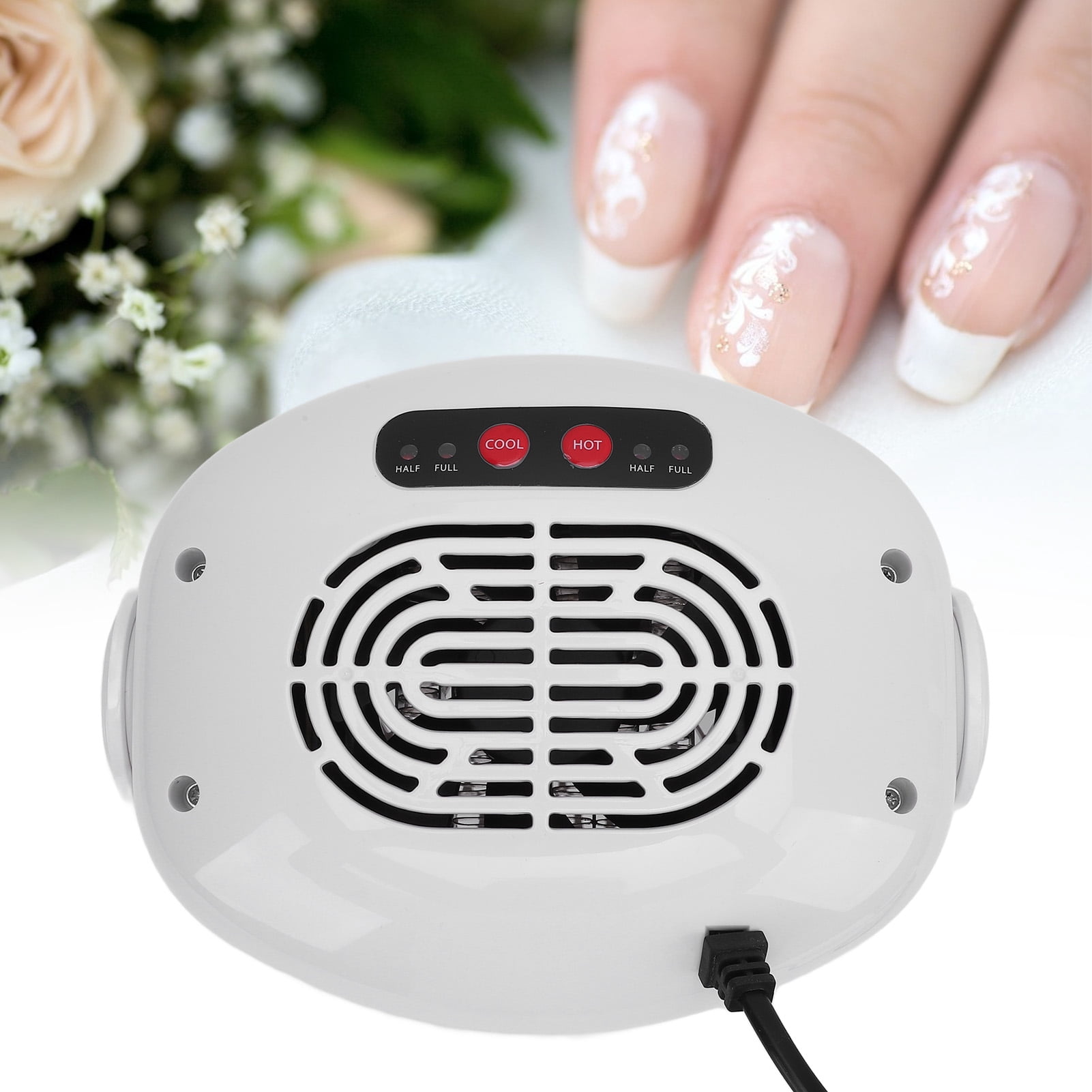 Nail Dryer with Warm and Cool Air, Auto On/Off Drying Fan for Home Salon