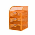 thumbnail image 5 of Pro Space Mesh Desk Accessorie Organizer Mini Office Supplies Storage Caddy with 3 Drawers and 1 Top Shelf, 5 of 7