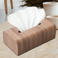 thumbnail image 4 of Soporte de tejido perfecl para pañuelos decorativo Marrón oscuro, 4 of 8