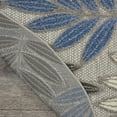 thumbnail image 4 of Nourison Aloha Indoor/Outdoor Grey/Blue 4' x round Area Rug, (4 Round), 4 of 9