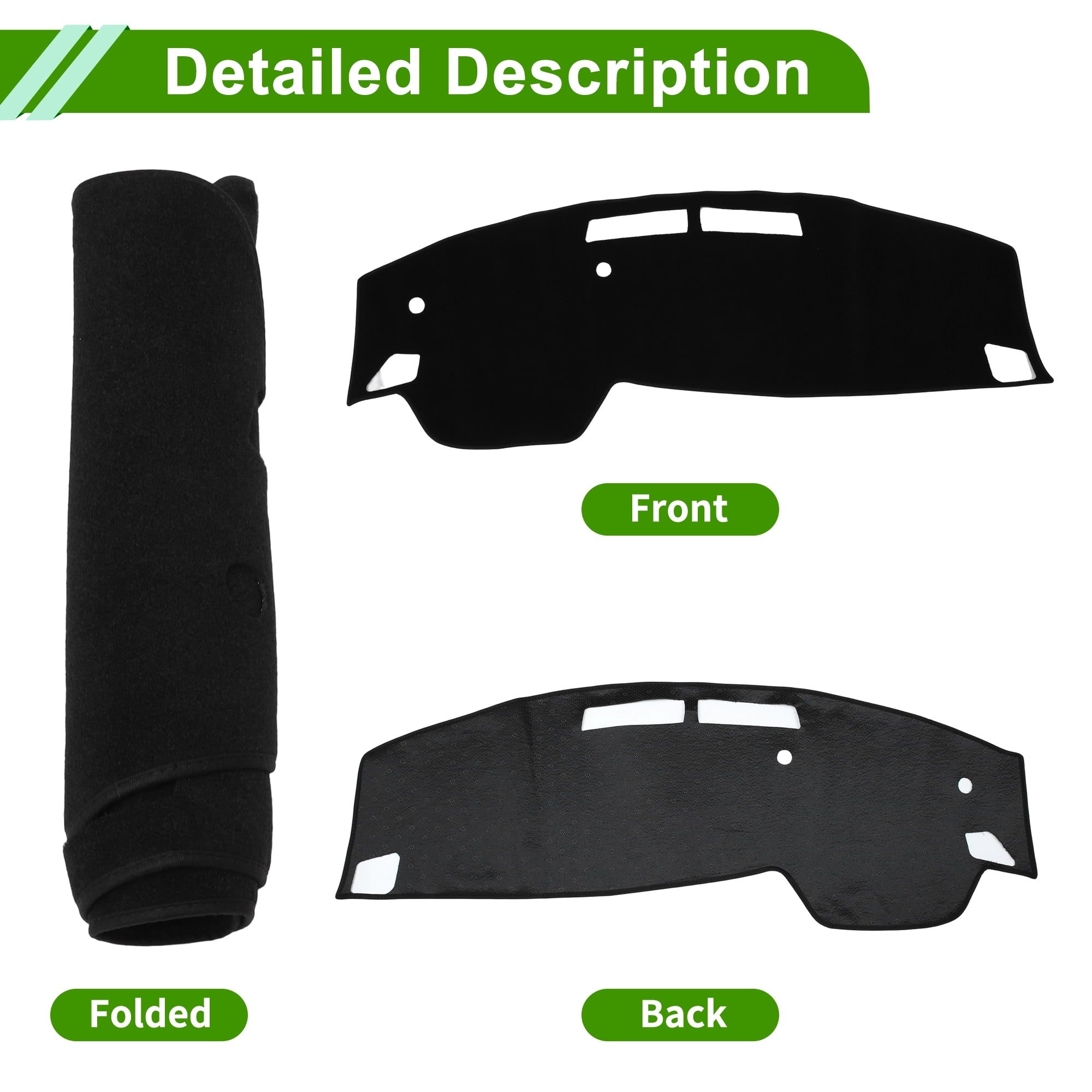 Unique Bargains Dash cover for Nissan Pathfinder 2022-2025 Dashboard cover Car Interior Anti-Slip/Anti Dust Polyester Black 1 Pc