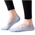 thumbnail image 5 of MOJOGO 3 Pairs Grippy Socks for Women Non Slip Yoga Socks with Straps Skid Socks for Pilates Ballet Dance Free Size, 5 of 7