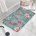 thumbnail image 3 of Pioneer Flower Floral Print Flannel Non Slip Door Rugs,Washable Door Mats Indoor,Decorative Door Mats,Dirt-Resistant and Absorbent Doormat for Entrance,Bedroom,Kitchen,Bathroom,31.5"x17", 3 of 4
