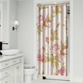 thumbnail image 2 of Waterproof Pioneer Shower Curtain 36x72 Inch Polyester Unique Colorful Floral Shower Curtain for Bathroom Hotel Home Decor with 7 Plastic Hooks, 2 of 5