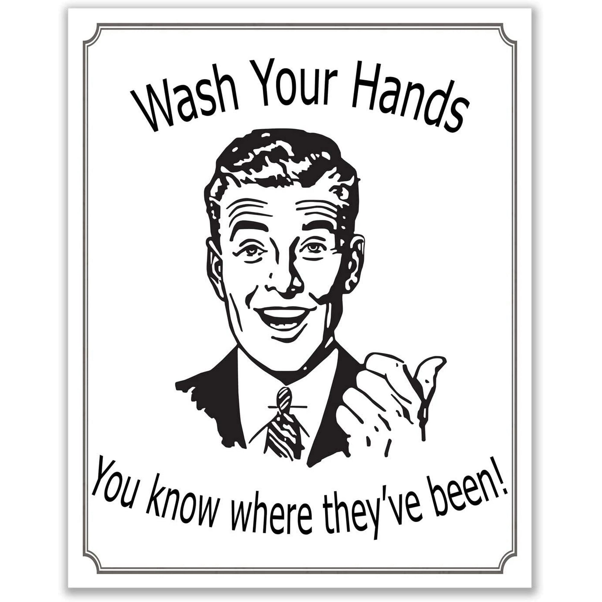 Retro Funny Bathroom Poster Prints - Set of 4 (8x10) Sassy Wall Art Decor |  Walmart Canada
