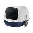 thumbnail image 4 of YWMJZEU Cat Litter Box with Hood Kitten Potty Removable Portable Large Cat Litter Litter Blue, 4 of 9