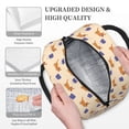 thumbnail image 3 of Fotbe Dachshund Pattern Lunch Bag, Insulated Lunch Box, Small Leakproof Cooler Food Lunch Containers Reusable High Capacity Lunch Tote Bags for Work, Travel, Outdoor, 3 of 6