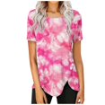 thumbnail image 1 of Blouses à Manches Courtes pour Femmes Mode Été Décontractée Col Rond T-Shirts Imprimés Manches Courtes Blouse Confortable Hauts Femmes Manches Courtes Hauts Femmes Blouse Manches Courtes, 1 of 4