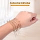 thumbnail image 5 of 5 pulseras de oro para mujer, apilables, finas, de cadena, estéticas., 5 of 7