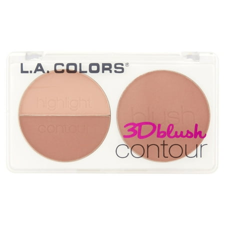 (2 Pack) L.A. Colors CBL803 Crush 3D Blush Contour, 0.28