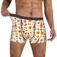 thumbnail image 2 of Kdxio Men's Boxer Briefs with Gnomes Autumn Harvest Print - Comfortable and Breathable Underwear for Everyday Wear, 2 of 7