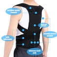 thumbnail image 4 of Posture Corrector for Women & Men  Adjustable Shoulder Back Brace for Slouching & Hunching  Black Invisible Back Support for Back Pain Relief, 4 of 8