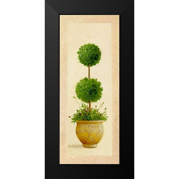Welby 8x14 Black Modern Framed Museum Art Print Titled - Ball Topiary II
